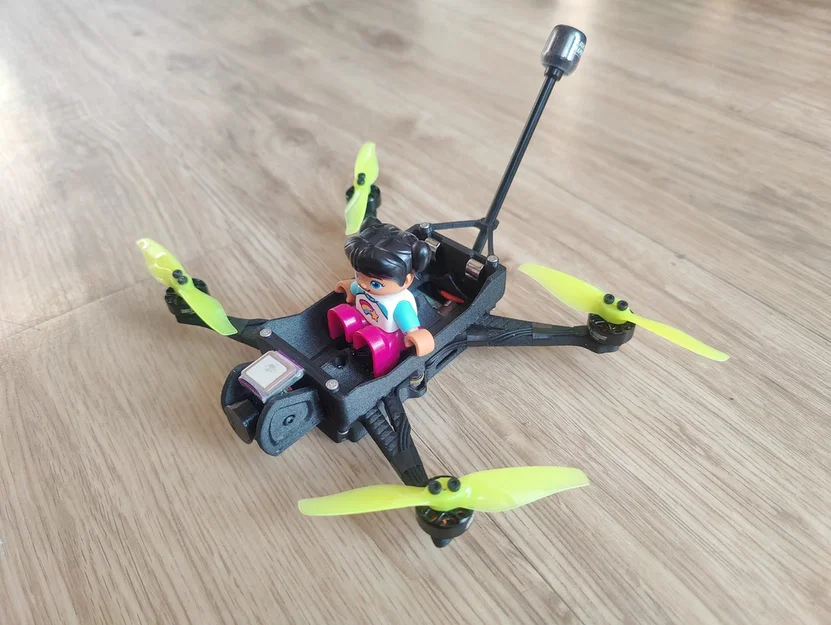 Mini Fatty Long Range Drone 2x pin 21700 Li-ion - sẵn sàng cho HD - Image 1