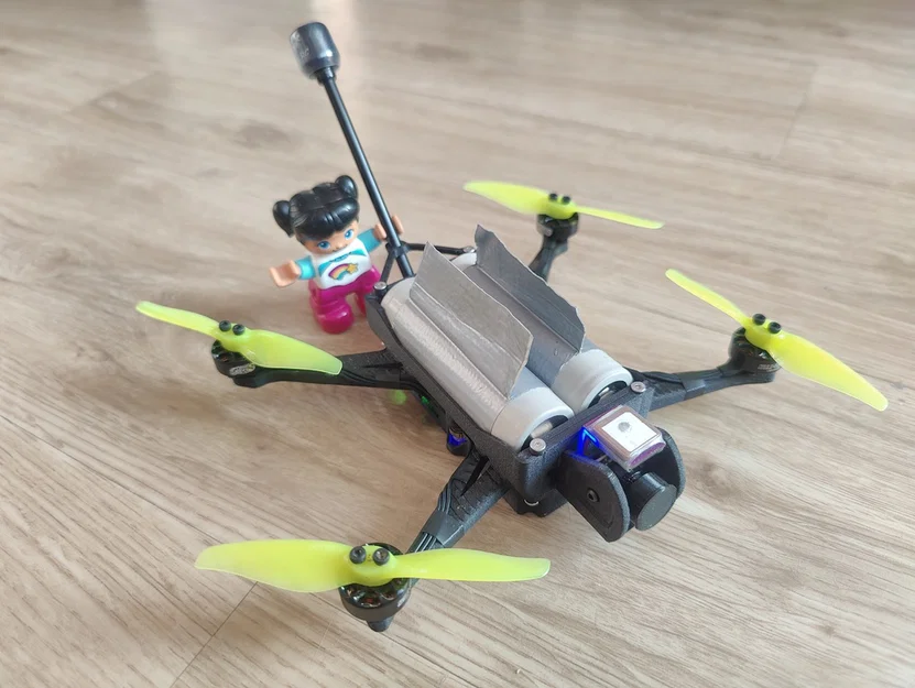 Mini Fatty Long Range Drone 2x pin 21700 Li-ion - sẵn sàng cho HD - Image 3