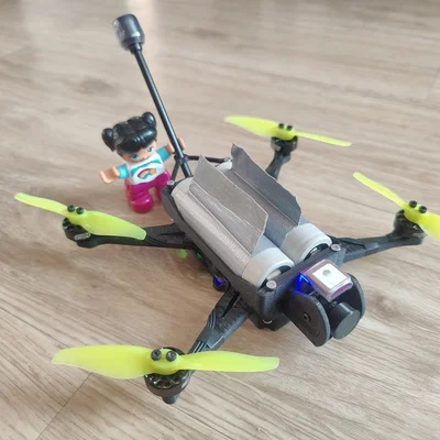 Mini Fatty Long Range Drone 2x pin 21700 Li-ion - sẵn sàng cho HD