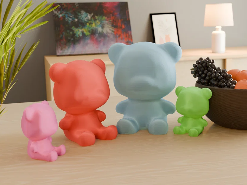 Cute Bear – Mô hình gấu dễ thương phong cách cartoon - Image 1