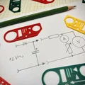 Mẫu Thước Vẽ Sơ Đồ Điện (Template For Electrical Diagrams) - Thumbnail 1
