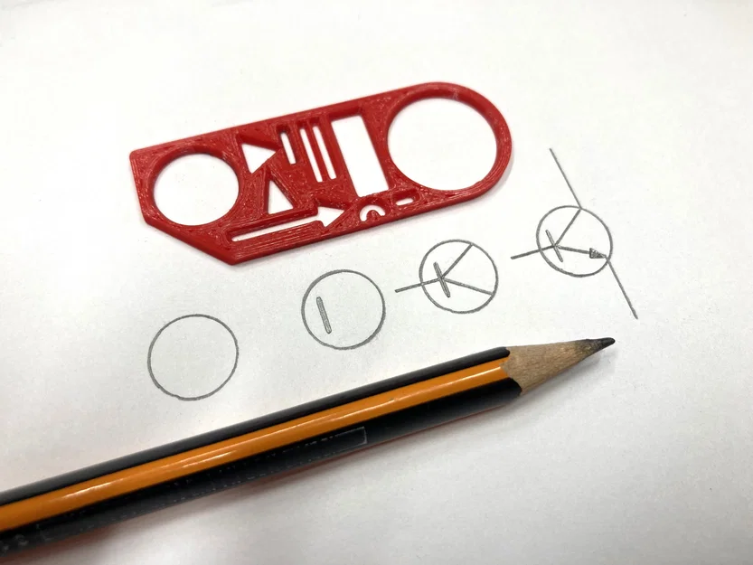 Mẫu Thước Vẽ Sơ Đồ Điện (Template For Electrical Diagrams) - Image 2