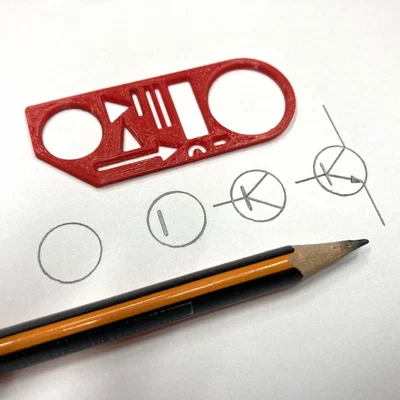 Mẫu Thước Vẽ Sơ Đồ Điện (Template For Electrical Diagrams)