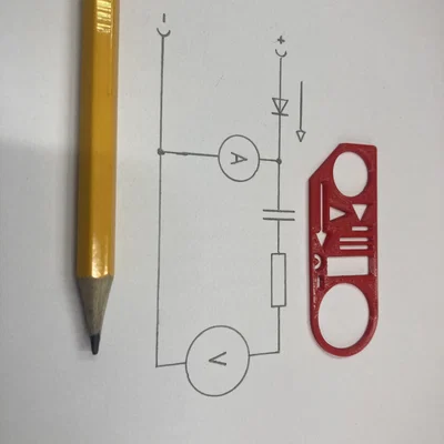 Mẫu Thước Vẽ Sơ Đồ Điện (Template For Electrical Diagrams)