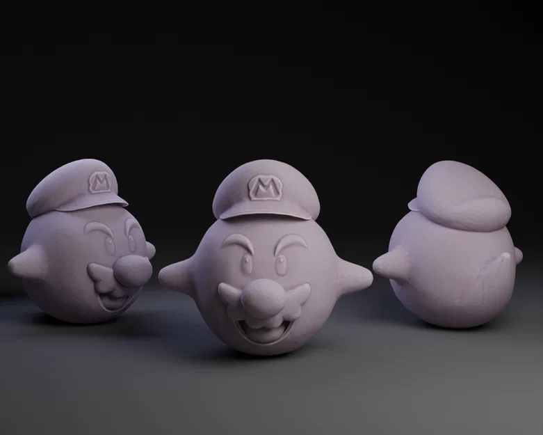 Mô hình 3D Boo mang mũ Mario cực chất cho fan Nintendo - Image 1