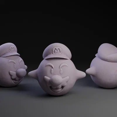 Mô hình 3D Boo mang mũ Mario cực chất cho fan Nintendo