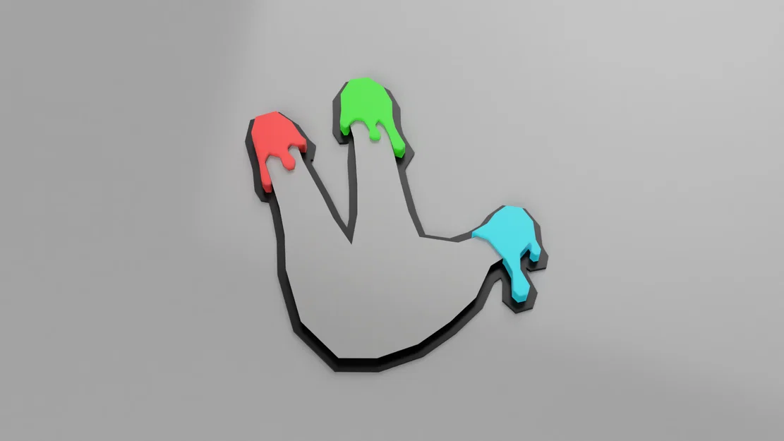 Huy hiệu Gorilla Tag Finger Painter - Image 2