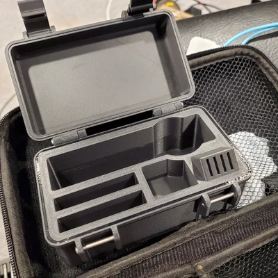 Hộp đựng in 3D cho Insta360 X3 kèm ngăn chứa pin và thẻ nhớ