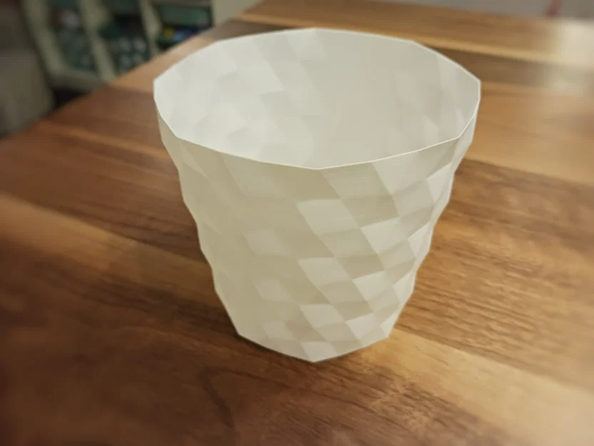 Chậu cây 3D Flowerpot Vase 01 họa tiết hình lục giác hiện đại - Image 3