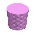 Chậu cây 3D Flowerpot Vase 01 họa tiết hình lục giác hiện đại - Thumbnail 4