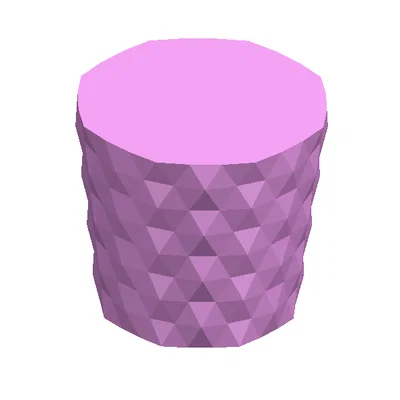 Chậu cây 3D Flowerpot Vase 01 họa tiết hình lục giác hiện đại