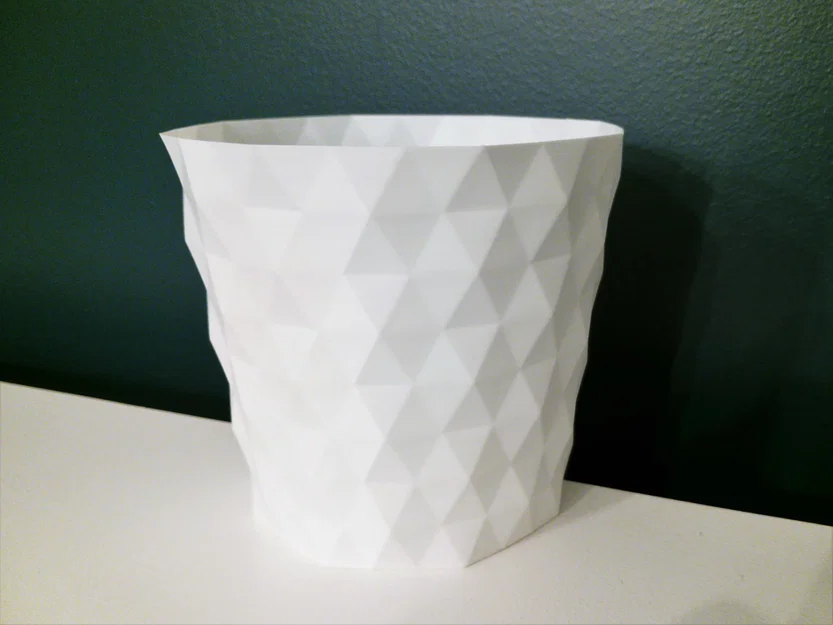 Chậu cây 3D Flowerpot Vase 01 họa tiết hình lục giác hiện đại - Image 5