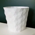 Chậu cây 3D Flowerpot Vase 01 họa tiết hình lục giác hiện đại - Thumbnail 5