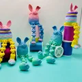 Mô hình Trứng Phục sinh Bunny có khớp nối (Easter Bunny Egg) in 3D - Thumbnail 1