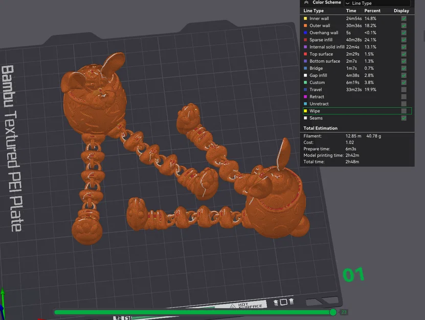 Mô hình Trứng Phục sinh Bunny có khớp nối (Easter Bunny Egg) in 3D - Image 8