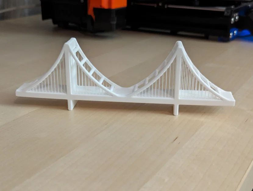 Mô hình cầu treo kiểm tra khả năng in 3D (Suspension Bridging Test) - Image 1