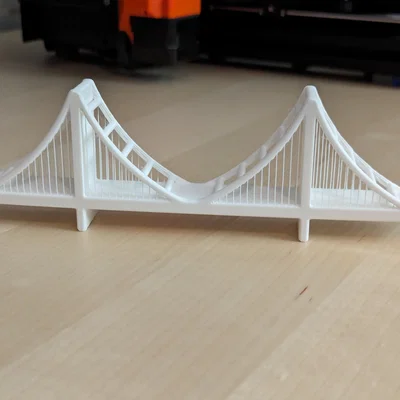 Mô hình cầu treo kiểm tra khả năng in 3D (Suspension Bridging Test)
