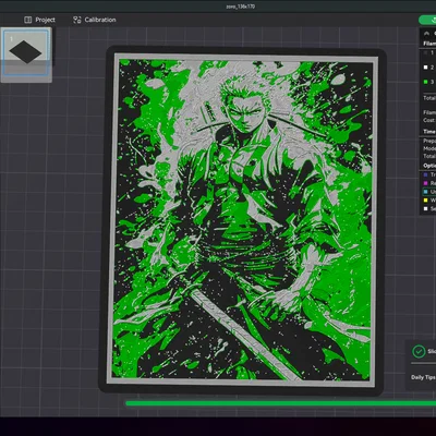 Zoro One Piece - HueForge