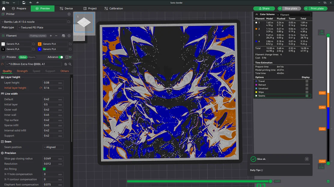 Sonic the Hedgehog - HueForge - Image 3