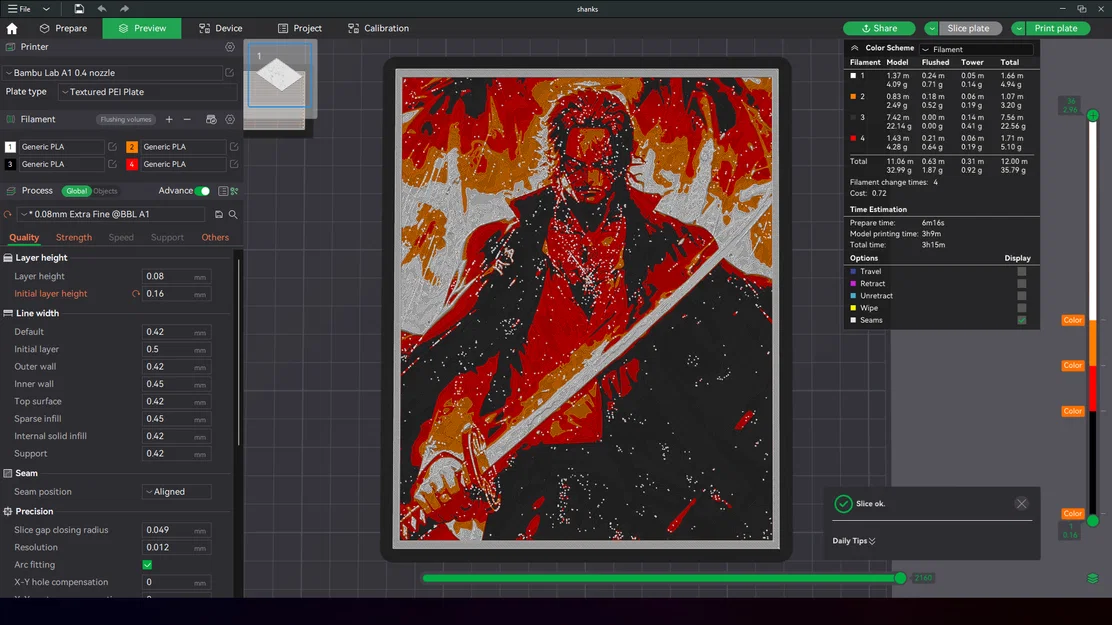 Shanks One Piece - HueForge - Image 2