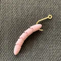 Móc khóa chú sâu cử động linh hoạt (Articulating Worm Keychain) in 3D - Thumbnail 1