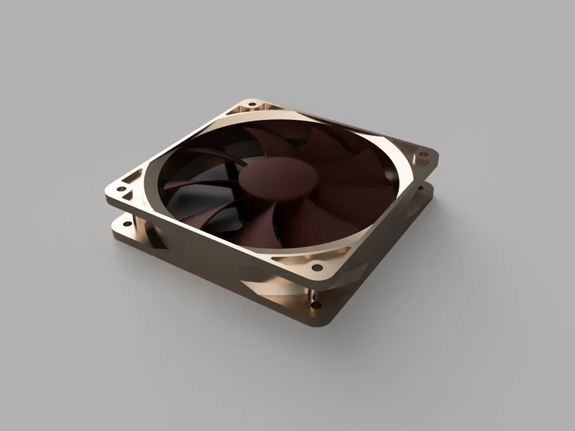 Mô hình 3D tham chiếu quạt tản nhiệt Noctua NF-P12 120mm - Image 1