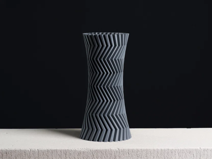 Bình trang trí họa tiết Zigzag (Vase Mode) - Image 1