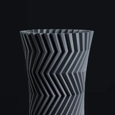 Bình trang trí họa tiết Zigzag (Vase Mode)