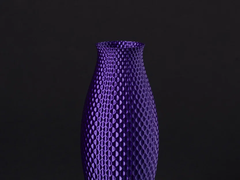 Bình Hoa Cong Nhẹ Vân Gợn Sóng (vase mode) - Image 2