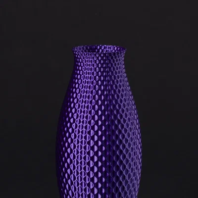 Bình Hoa Cong Nhẹ Vân Gợn Sóng (vase mode)