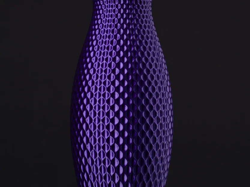 Bình Hoa Cong Nhẹ Vân Gợn Sóng (vase mode) - Image 3