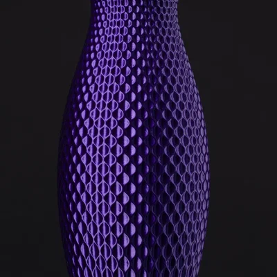 Bình Hoa Cong Nhẹ Vân Gợn Sóng (vase mode)