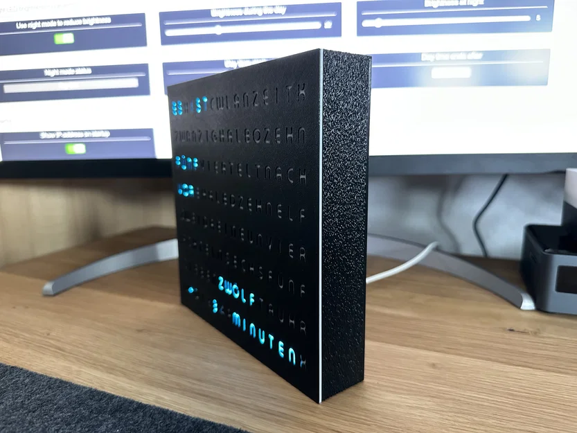 WordClock 16x8 LED matrix (2023-V3) - Đồng hồ chữ ma trận LED - Image 3
