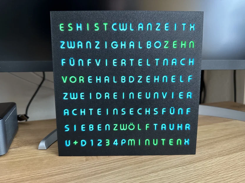WordClock 16x8 LED matrix (2023-V3) - Đồng hồ chữ ma trận LED - Image 6