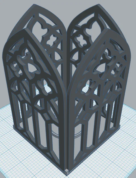 Gothic Lantern 5 – Đèn lồng nến Tea Light - Image 1