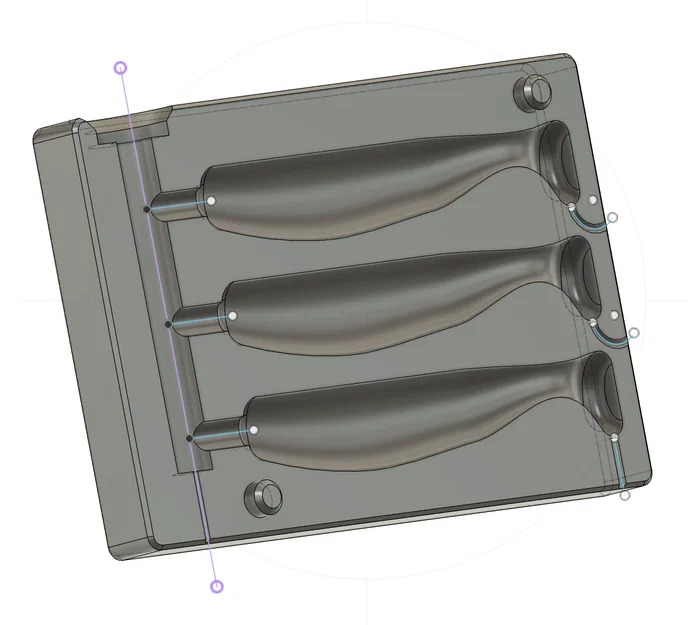 Khuôn Đúc Mồi Câu Paddle Tail (Paddle Tail Lure Mold) - Image 1