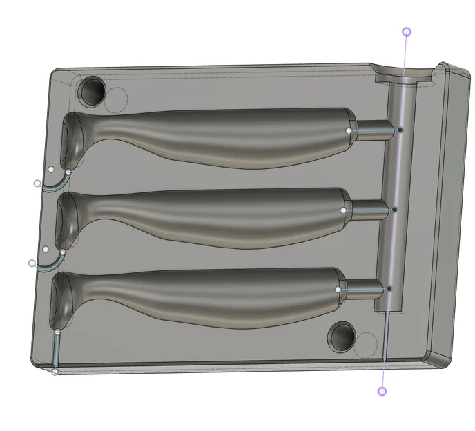 Khuôn Đúc Mồi Câu Paddle Tail (Paddle Tail Lure Mold) - Image 2