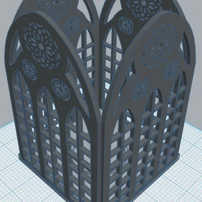 Gothic Lantern 9 – Đèn Lồng Tea Light phong cách Gothic