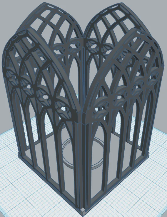 Gothic Lantern 10 – Đèn lồng nến tealight phong cách Gothic