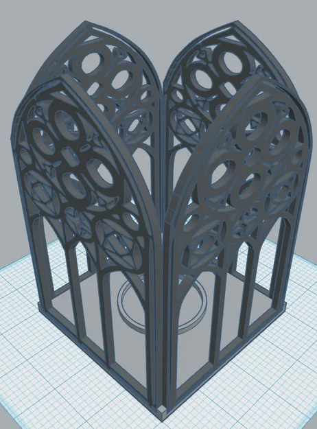 Gothic Lantern 11 – Đèn lồng Tea Light phong cách Gothic - Image 1