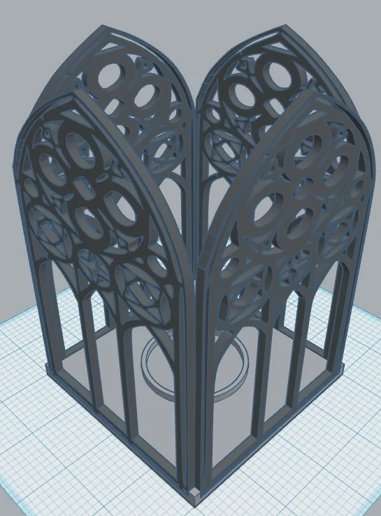 Gothic Lantern 11 – Đèn lồng Tea Light phong cách Gothic