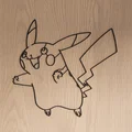 Tranh treo tường Pikachu phong cách tối giản (Pikachu Wall Art) - Thumbnail 1
