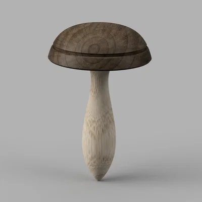 Mẫu Nấm Vá Quần Áo Truyền Thống (Darning Mushroom) In 3D