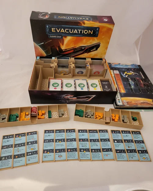 Insert/Organizer cho boardgame Evacuation - Image 12
