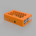Vỏ hộp tối giản cho Raspberry Pi 4 với họa tiết tổ ong tản nhiệt - Thumbnail 2