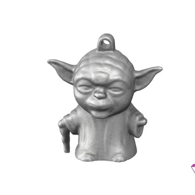 Móc khóa Yoda Star Wars - Mô hình in 3D độc đáo cho người hâm mộ