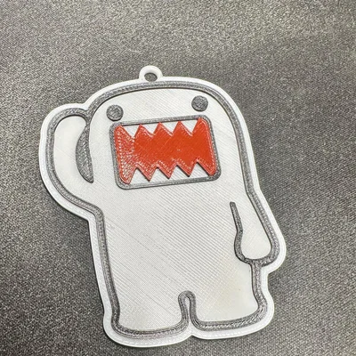 Móc khóa mô hình Domo JDM - Phụ kiện trang trí in 3D cực chất