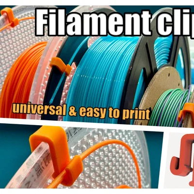 Kẹp giữ sợi filament đa dụng cho spool (Universal Spool Filament Clip)