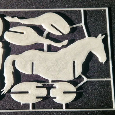 Mô hình ngựa lắp ghép Horse Kit Card in 3D siêu dễ