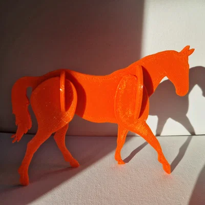 Mô hình ngựa lắp ghép Horse Kit Card in 3D siêu dễ